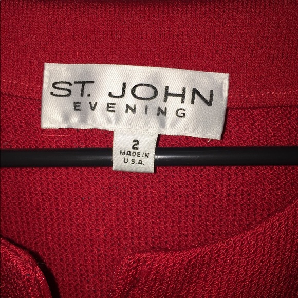 St. John Evening Kint Crystal Stones on Jacket - Picture 7 of 9